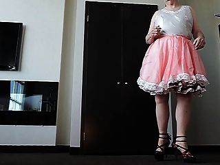 Sissy ray en vestido rosa sissy 2