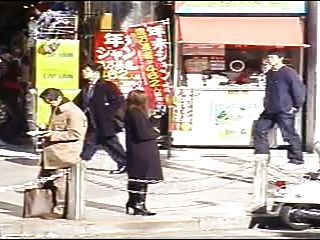 japonés humillación público facial cum caminata